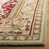 Safavieh Savonnerie 5' x 8' Hand Tufted Wool Rug in Red and Ivory