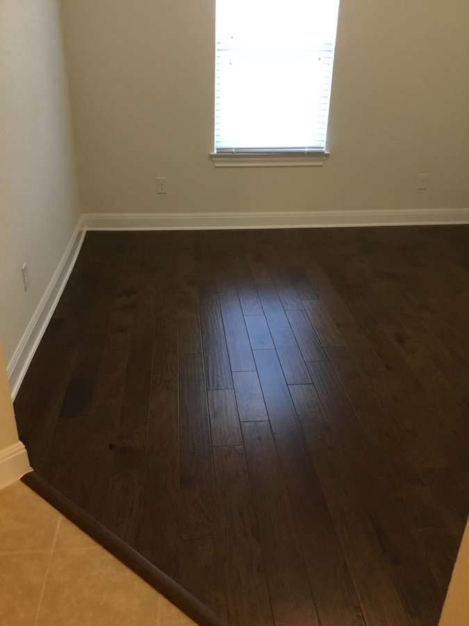 5" wood installation
