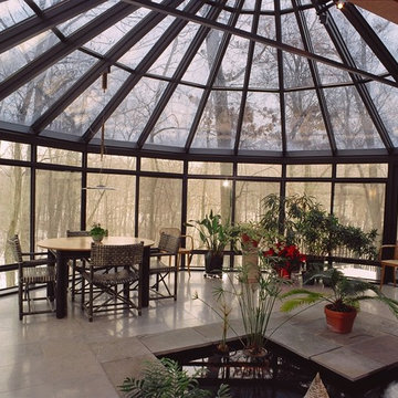 Sunroom with Asian influences
