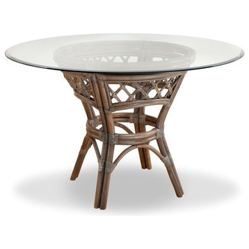 Nadine Dining Table with 48" Round Glass Top