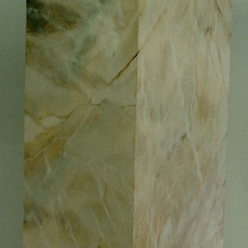 Faux marble pedestal
