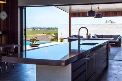 Blue Provincial Kitchen