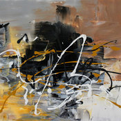 30" x 24" Artwork called "Enchanted" by Preethi Original Modern Painting