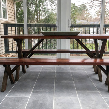 Porch Addition With Tropical & Natural Elements