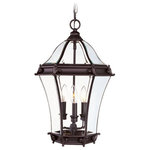 Livex Lighting - Livex Lighting 2625-07 Fleur de Lis - 3 Light Outdoor Pendant Lantern in Fleur D - Add a traditional and decorative look to your outdFleur de Lis 3 Light Bronze Clear BeveledUL: Suitable for damp locations Energy Star Qualified: n/a ADA Certified: n/a  *Number of Lights: 3-*Wattage:60w Candelabra Base bulb(s) *Bulb Included:No *Bulb Type:Candelabra Base *Finish Type:Bronze