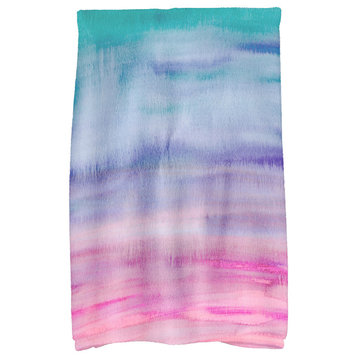 Sunset Beauty 18"x30" Pink Stripe Print Hand Towel