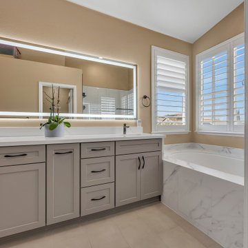Luxury Hotel–Style Full Bathroom Remodel - OT Bay Builders San Jose