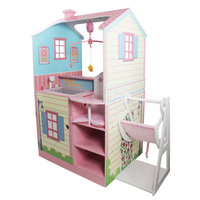 Doll Changing Station Dollhouse - pink