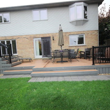 Some custom decks built by Hickory Dickory Decks using Armadillo decking.