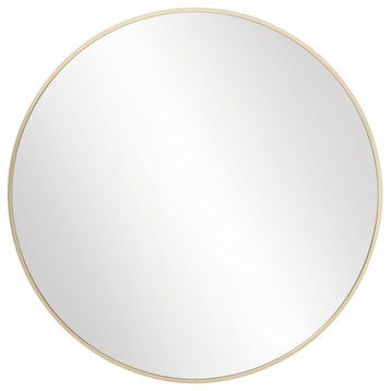 Design House 587196 Kenna 28" x 1-1/8" Framed Bathroom Mirror - Brushed Gold