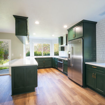 The Premium Custom Cabinets are from Crystal Cabinet Works - Danbury door style
