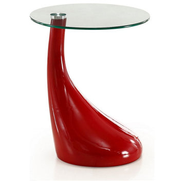 Lava Accent Table in Red