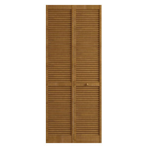 Stained Golden Oak Closet Door Bi Fold Kimberly Bay Louver