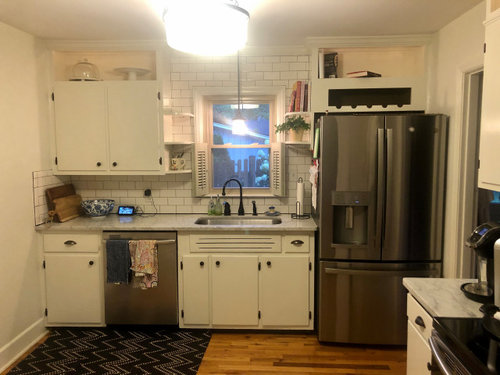 Will It Look Cheap To Add New Cabinets In Updated 1940 S Kitchen