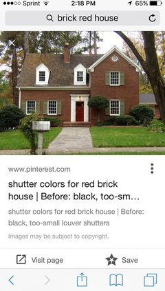 Red Front Door On A Red Brick House Yes No Suggestions