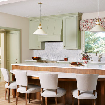 A Soft Green, Open Concept in Plymouthb