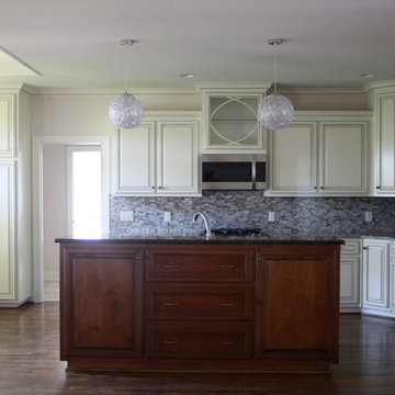 Paint Glazed and Stain Glazed with Rope Molding