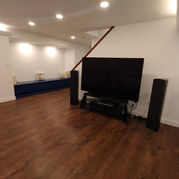 Hardwood Stairway and Basement Remodeling Project - Ashland MA