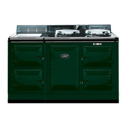 AGA Traditional Electric 4 Oven Cooker, British Racing Green | A4O-E-BRG - Gas Ranges And Electric Ranges