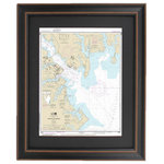 Framed Nautical Maps - Poster Size Framed Nautical Chart, Annapolis Harbor - This poster size Framed Nautical Map covers the waterways of the Annapolis Harbor, Maryland. The Framed Nautical Chart is the official NOAA Nautical Chart detailing the waters around this beautiful harbor.