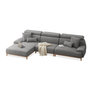 Ramp Gray 4-Person Corner Sofa With Chaise Longue Right 139x72.8x33.9