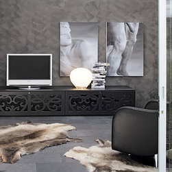 Italian TV Stand Paris by Tonin Casa - $6,175.00 - Entertainment Centers And Tv Stands