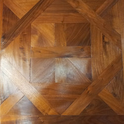 Walnut Bordeaux Pattern- Custom Hand-scraped - Hardwood Flooring