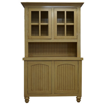 Eagle Furniture, 52" Modern Country Hutch and Buffet, Hazy Sunrise, With Hutch