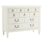 Tommy Bahama Home - Elbow Beach Dresser - The smaller scale dresser is ideal in second bedrooms providing 8 drawers for storage or utilize the drop-front feature of the two top drawers for media components.