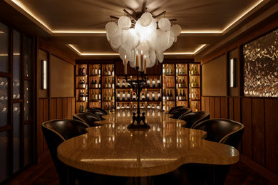 Inspiration for a modern wine cellar remodel in Hertfordshire