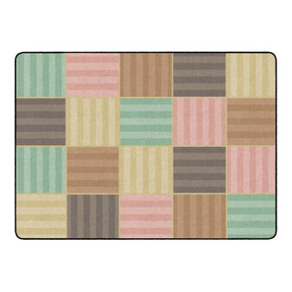 Flagship Carpets FA1308-32FS 6x8'4 Calming Blocks Soft Rug, 6x8'4 ...