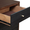 1553APB Dark Walnut & Black Spacious 7 Drawer Dresser