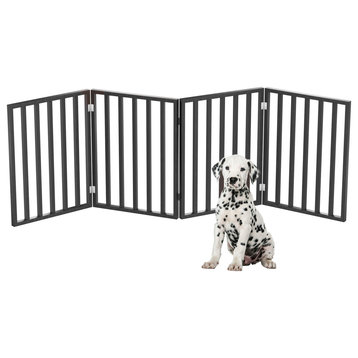 Indoor Pet Gate Folding Dog Gate for Stairs or Doorways Freestanding Pet Fence