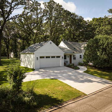 Single-Car Garage becomes Sunroom, Bathroom, Mudroom and Double Garage