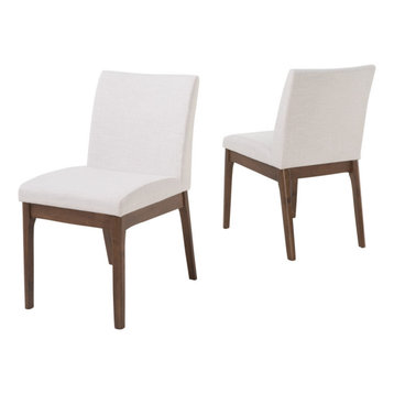 white upholstered kitchen chairs