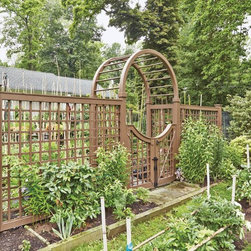 Open Lattice with Wire - Home Fencing And Gates