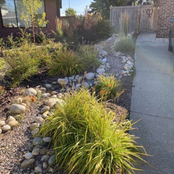 French Drain with Perennial Border