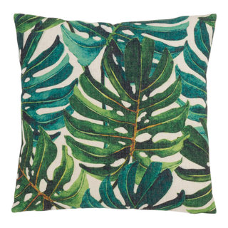 Skyline Furniture 18x18 Polyester Insert in Banana Leaf Floral