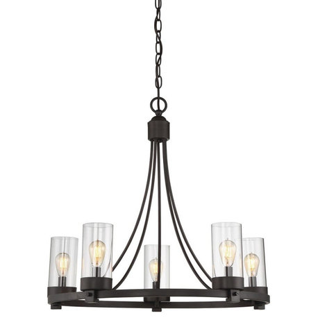 Trade Winds Ashland 5-Light Chandelier in Oil Rubbed Bronze