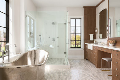Example of a transitional bathroom design in Philadelphia