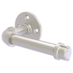 Allied Brass - Pipeline European Style Toilet Tissue Holder, Satin Nickel - The Pipeline collection is the latest innovation for bathroom fittings from the Allied Brass Brand of products. This toilet tissue holder gives the industrial look of pipe fittings while blending aptly with both modern and traditional bathroom decor. This accessory is powder coated with lifetime materials to provide a decorative and clean finish. No wonder, this European style toilet tissue holder gives continual service for years without any trouble. The choice of superior materials makes this item free from corrosion and rust. Toilet paper holder mounts firmly with color coordinating screws and comes with a limited lifetime warranty.