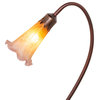 16 High Amber/Purple Pond Lily Accent Lamp