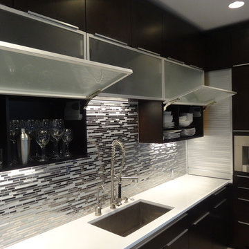 Aluminum Framed Door Wood Mode