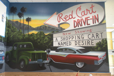 Drive-in Theater Mural detail