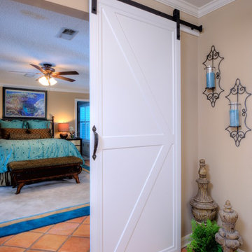 White Slim Profile Barn Doors