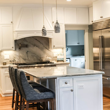 Full Home Custom Cabinets - Kitchen, Living Room, and Laundry Room