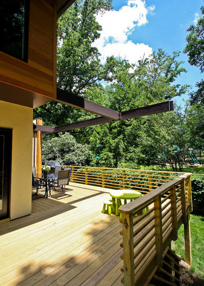 Contemporary Deck by Superior Home Services Inc