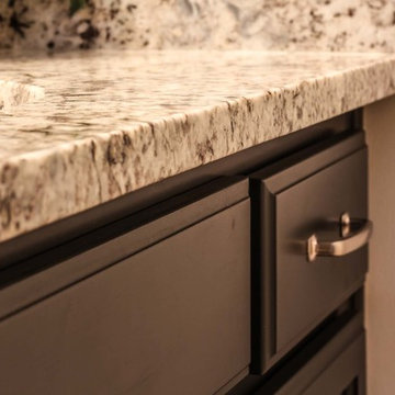 Blue Flower Granite Bathroom Countertops