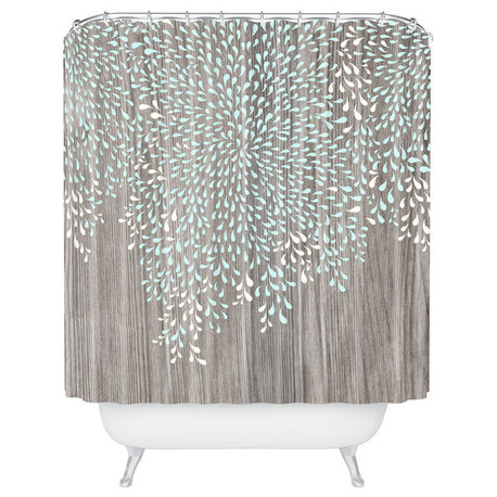 Deny Designs Iveta Abolina Coastal Raindrops Shower Curtain