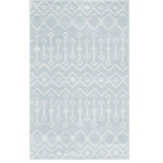 Unique Loom - Rug Unique Loom Moroccan Trellis Light Blue Rectangular 3'3x5'3 - With pleasant geometric patterns based on traditional Moroccan designs, the Moroccan Trellis collection is a great complement to any modern or contemporary decor. The variety of colors makes it easy to match this rug with your space. Meanwhile, the easy-to-clean and stain resistant construction ensures it will look great for years to come.